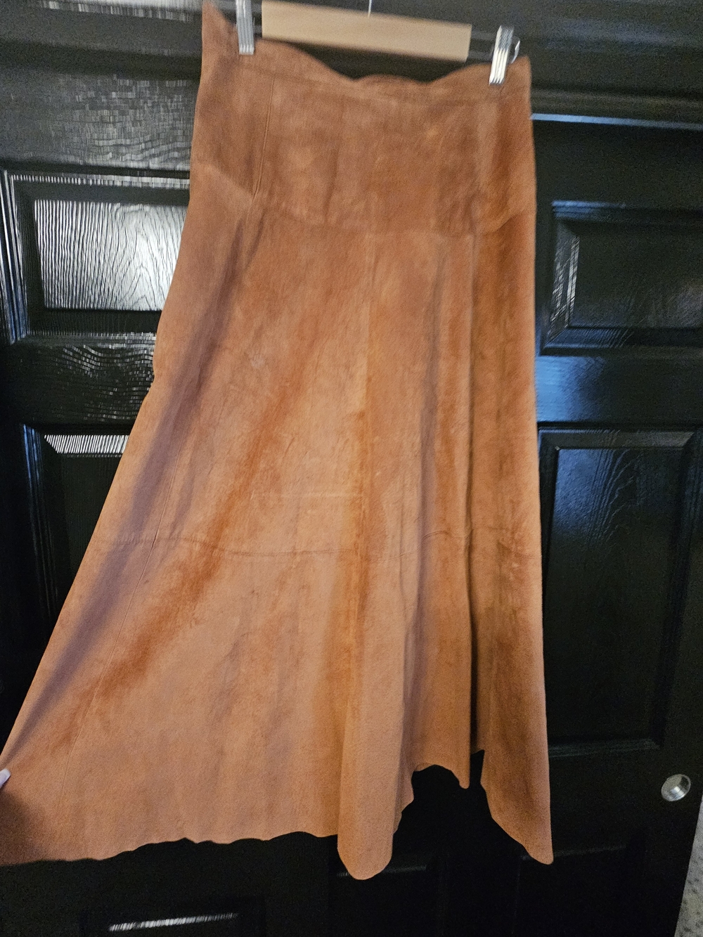 100% Italian Suede Rafael Women's Suede Maxi Skirt Size 12 (Excellent Condition)